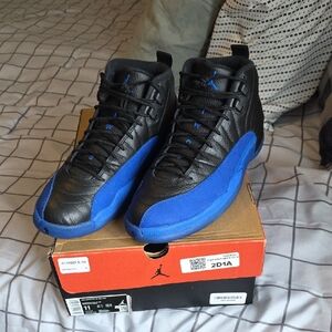 Jordan Black and Blue Sneakers